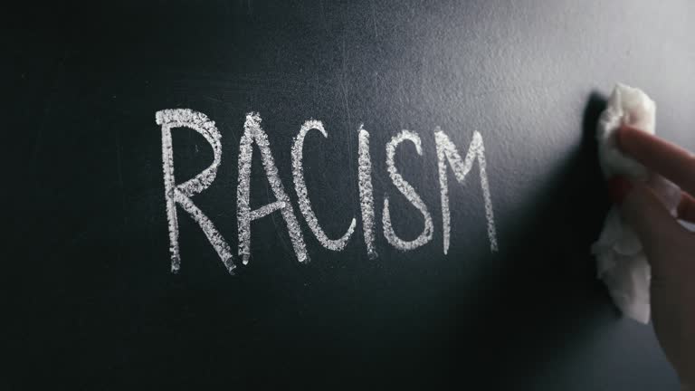 Racism concept. Stop hate and discrimination. Against prejudice and violence.