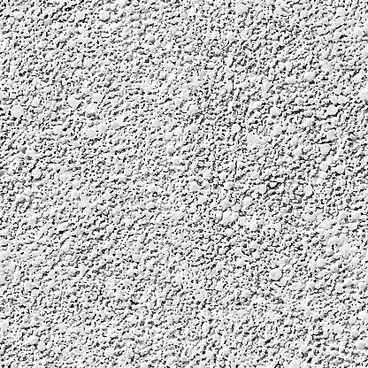 A square fragment of a plastered wall painted white. 
S E A M L E S S  P A T T E R N - dulicate it vertically and horizontally to get unlimited area. 
V E C T O R  F I L E - enlarge without lost the quality!

Strongly textured background in white and black. Architecture texture design element great in graphic visualizations.
Background seems like a bacteria under the microscope or the surface of the milk froth.
Zoom to see the details.
Enjoy creating!