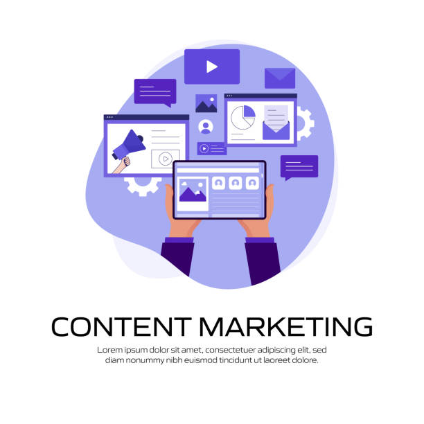 istock Content Marketing Concept Vector Illustration for Website Banner, Advertisement and Marketing Material, Online Advertising, Business Presentation etc. 1280300621