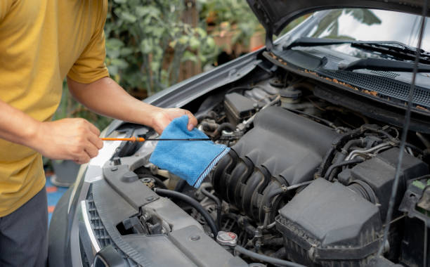 istock The driver is checking the car before traveling, safety first concept 1280303085