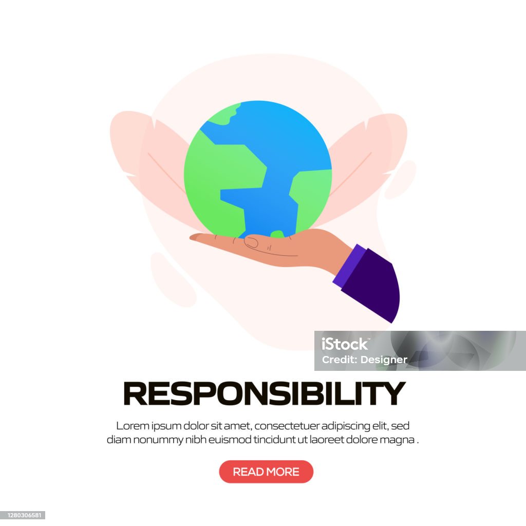 Responsivbility Responsibility Concept Vector Illustration For Website Banner ...