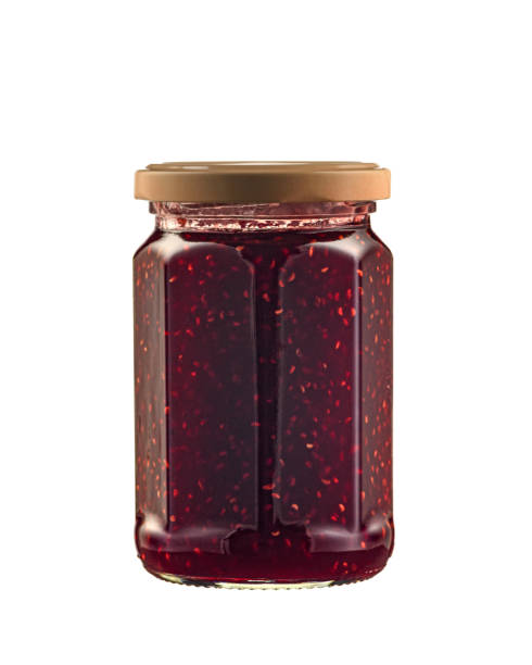 istock A jar of raspberry jam on a white background isolated 1280308890