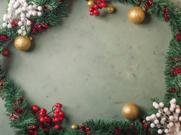 istock New year christmas festive green background 1280312452