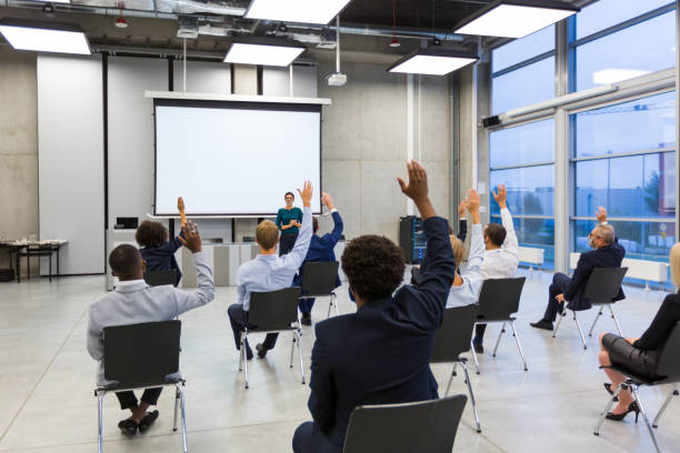 istock Business conference during covid-19 pandemic 1280317457