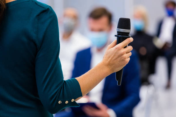 istock Business conference during covid-19 pandemic 1280319398