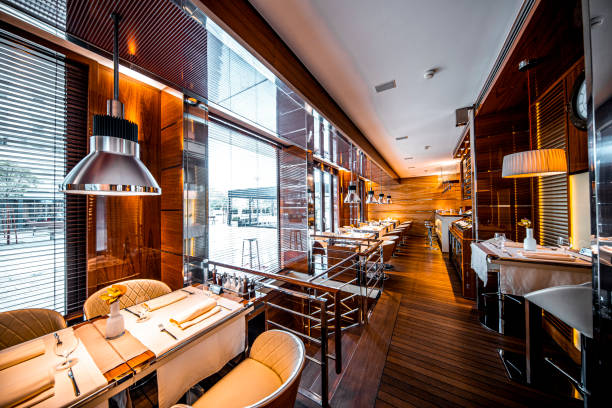 istock An interior of a luxurious restaurant 1280320606