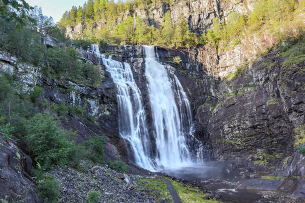 istock Skjervsfossen norwegian landmark cascade waterfall 1280321244