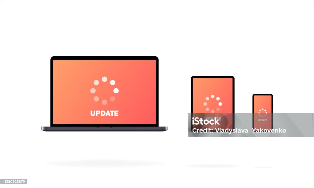 Tablet Software Update System Update Laptop Mobile Phone Tablet Software Update In Process ...