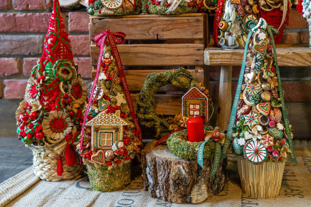 istock Christmas tree table cones mini decoration for new year 1280331387