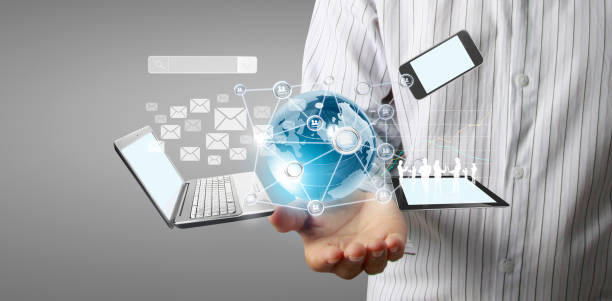 istock Technology business in the hands 1280333506