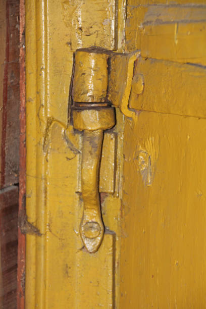 istock Old rusty forged canopy for gates and doors, close-up. 1280337670