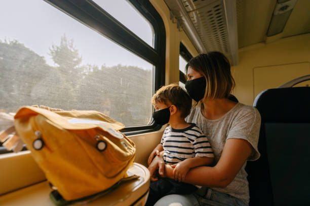 istock Train travel during pandemic 1280338899