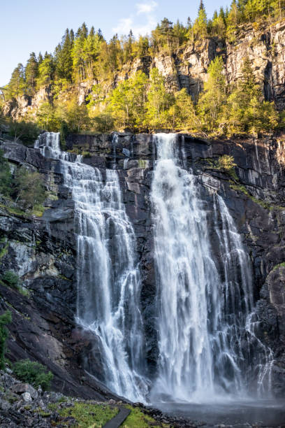 istock Skjervefossen norwegian landmark cascade waterfall 1280342877