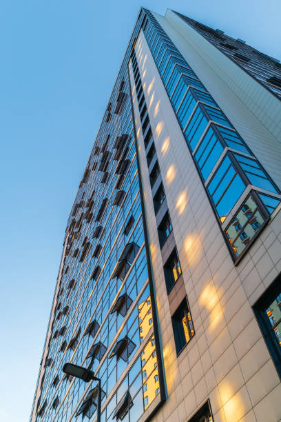 istock building in the style of modern architecture high-tech cityscape mirrored facade 1280344891