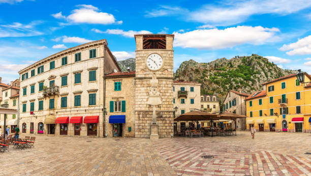 istock Kotor Old Town Clock Tower panorama, Montenegro 1280351227