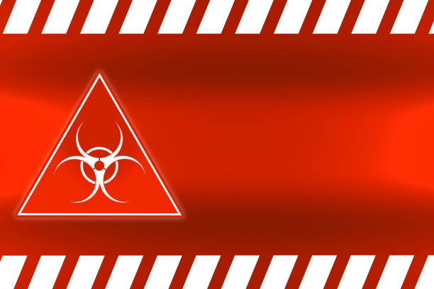 Danger ribbon and sign Attention biohazard and falling warning signs Caution tape restricted access safety and hazard stripes alert symbols