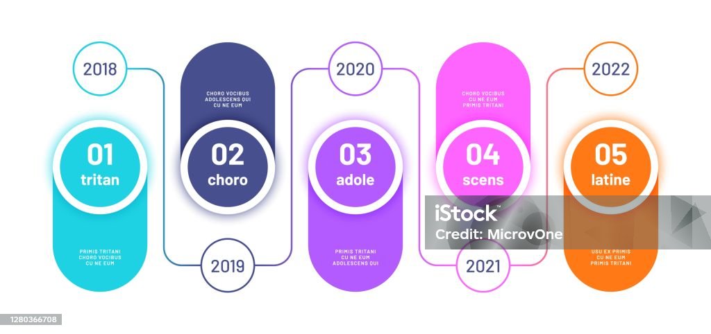 Time Chart For Process Process Chart Infographic Timeline With 5 Steps Business Five Options ...