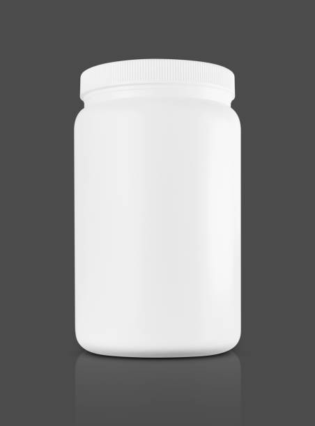 istock white plastic bottle for whey protein supplement product design mock-up 1280367417