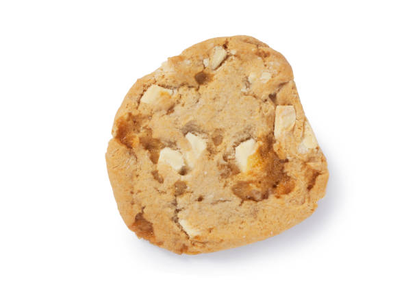 istock White Chocolate and Honeycomb Biscuit on White 1280369326
