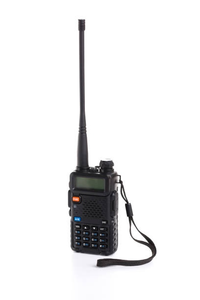 istock walkie-talkie Radio communication device isolated on white background 1280369521