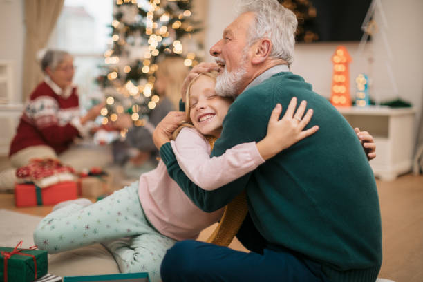 istock Granddaughters visiting their grandparents during winter holidays 1280370835
