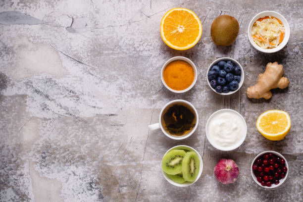 istock Healthy products for Immunity boosting and cold remedies 1280377569