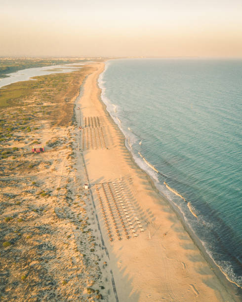 istock Cabanas beach in the Algarve from drone 1280377842