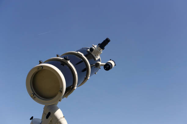 istock Newton's reflector telescope. Preparing for observation. Telescope Focuser with Eyepiece. 1280379107