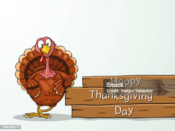Funny Cartoon Thanksgiving Turkey Stock Illustration - Download Image Now -  American Culture, Animal, Autumn - iStock