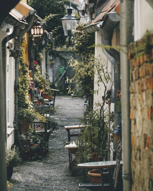 Narrow street in Hanseatic Town