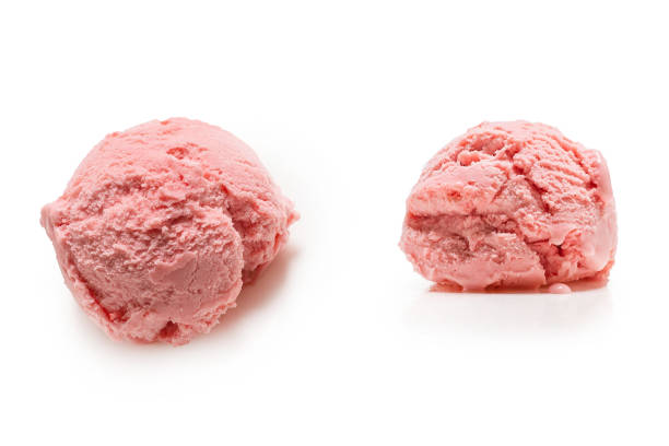 istock Ice-cream ball isolated on white. 1280387096