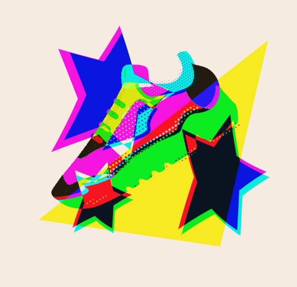 istock Sneaker with stars for concept design. Sport, healthy lifestyle. 1280391053