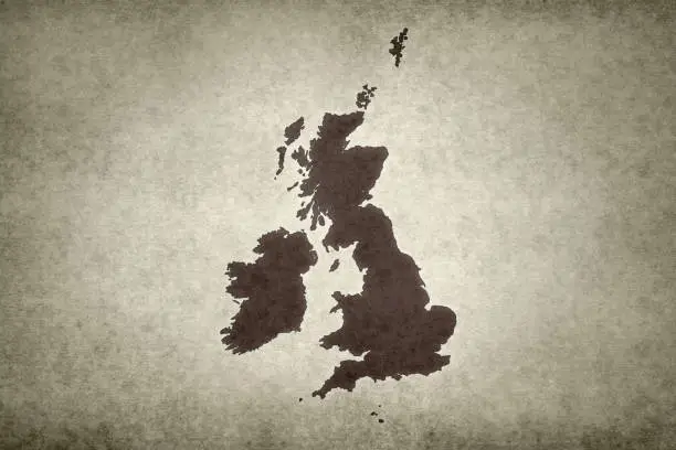 Photo of Grunge map of the British Isles