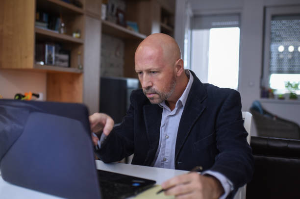istock Worried businessman checking financial numbers 1280395617