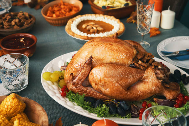 istock Stuffed Turkey for Thanksgiving Holidays 1280407750