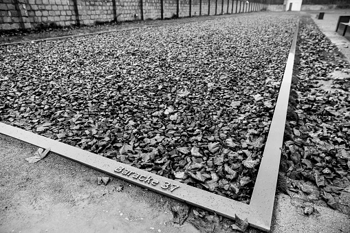 Oranienburg, Germany - October 31, 2017: Sachsenhausen Concentration camp in Oranienburg Germany