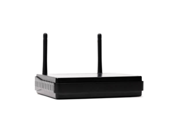 istock black wifi router device isolated on a white background. online and internet communication hardware 1280420031