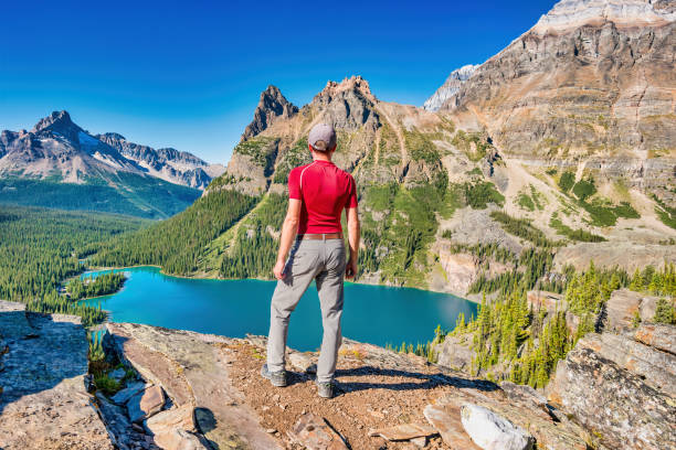 istock Hiker admires view in the mountains 1280421537