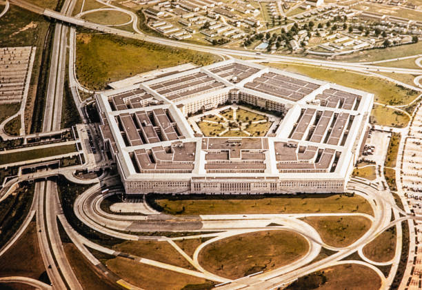The Pentagon, U.S. Department of Defense during the 1950's stock photo
