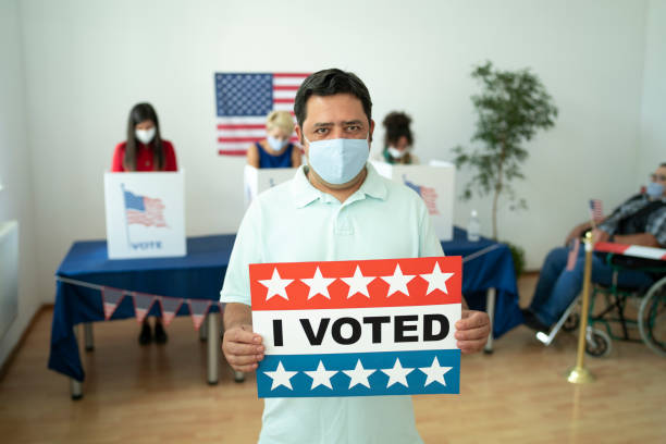 istock Mid adult man on Election Day 1280425633