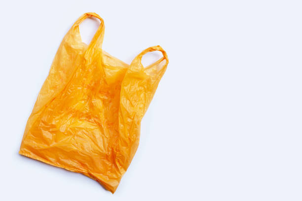 istock Colorful plastic bags on white background. 1280428913
