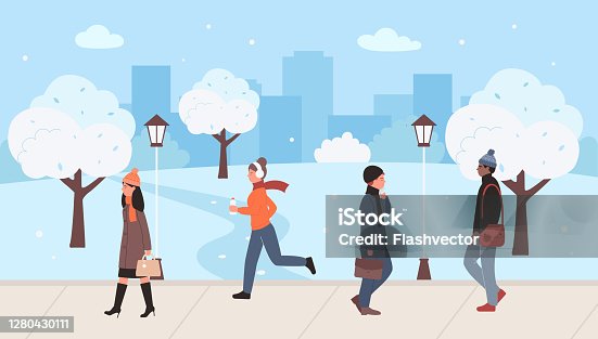 72 Cartoon Of Business People Walking With City In Background Illustrations  & Clip Art - iStock