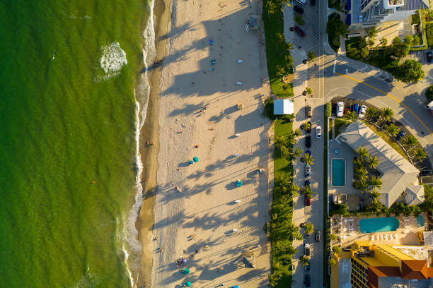 istock Aerial overhead shot Deerfield Beach FL 1280430158