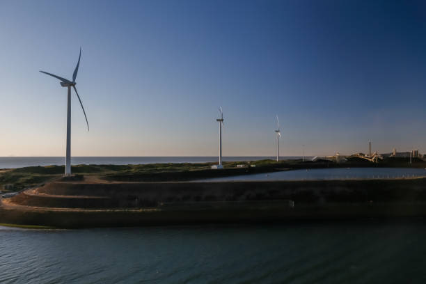 istock Wind turbines along the River Ij in Amsterdam 1280439896