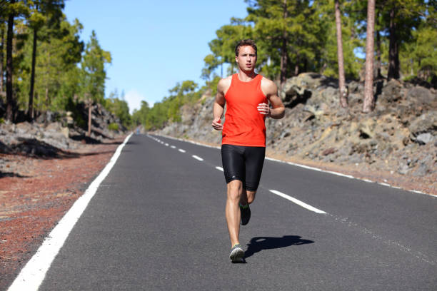 istock Running man - male runner jogging 1280453324