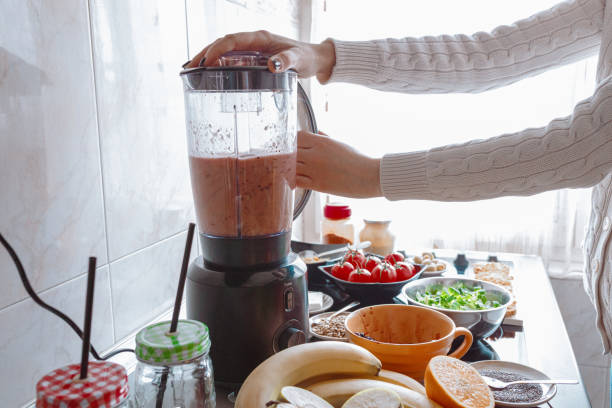 istock Smoothies made from fruits and vegetables at home 1280460978