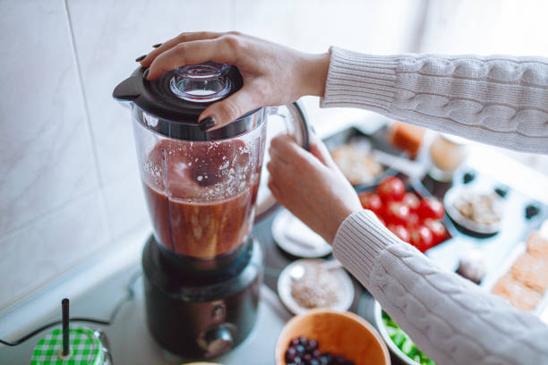 istock Smoothies made from fruits and vegetables at home 1280461007