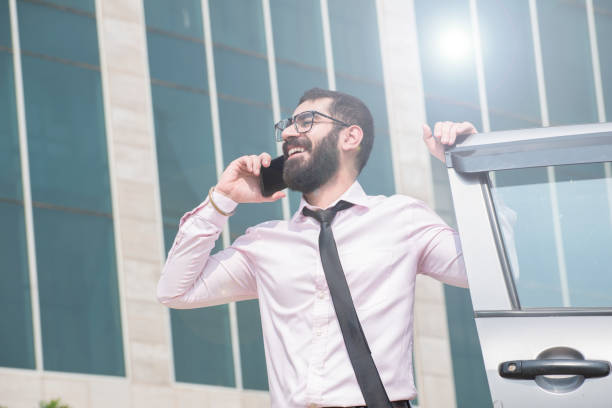 istock Businessman talking on mobile phone stock photo 1280461012