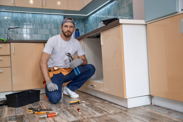 istock Young caucasian home master with wrench looking at camera 1280468326