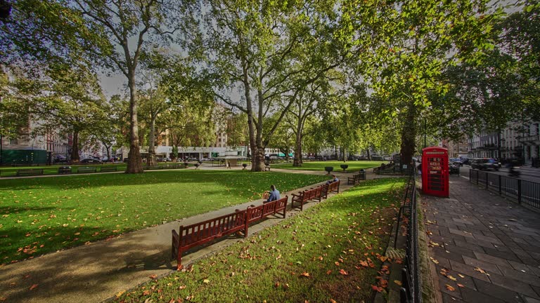 Berkeley Square Mayfair London seasonal Time Lapse